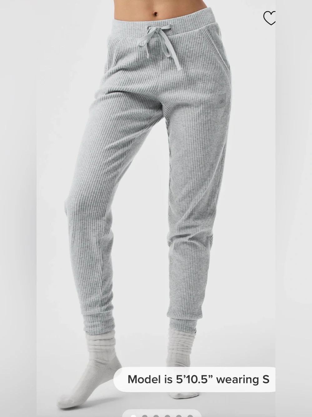 ALO Yoga Muse Sweatpants, Gray- size small